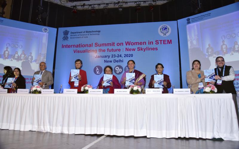 Summit booklet launch at 'International Summit on Women In STEM 2020'