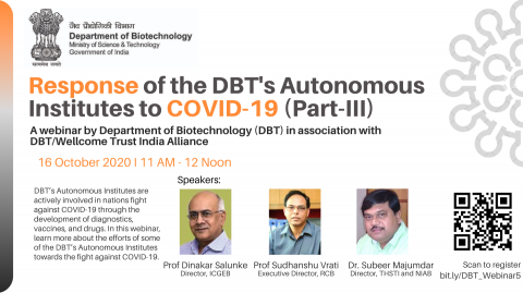 Response of the DBT's Autonomous Institutes to COVID-19 (Part-III)